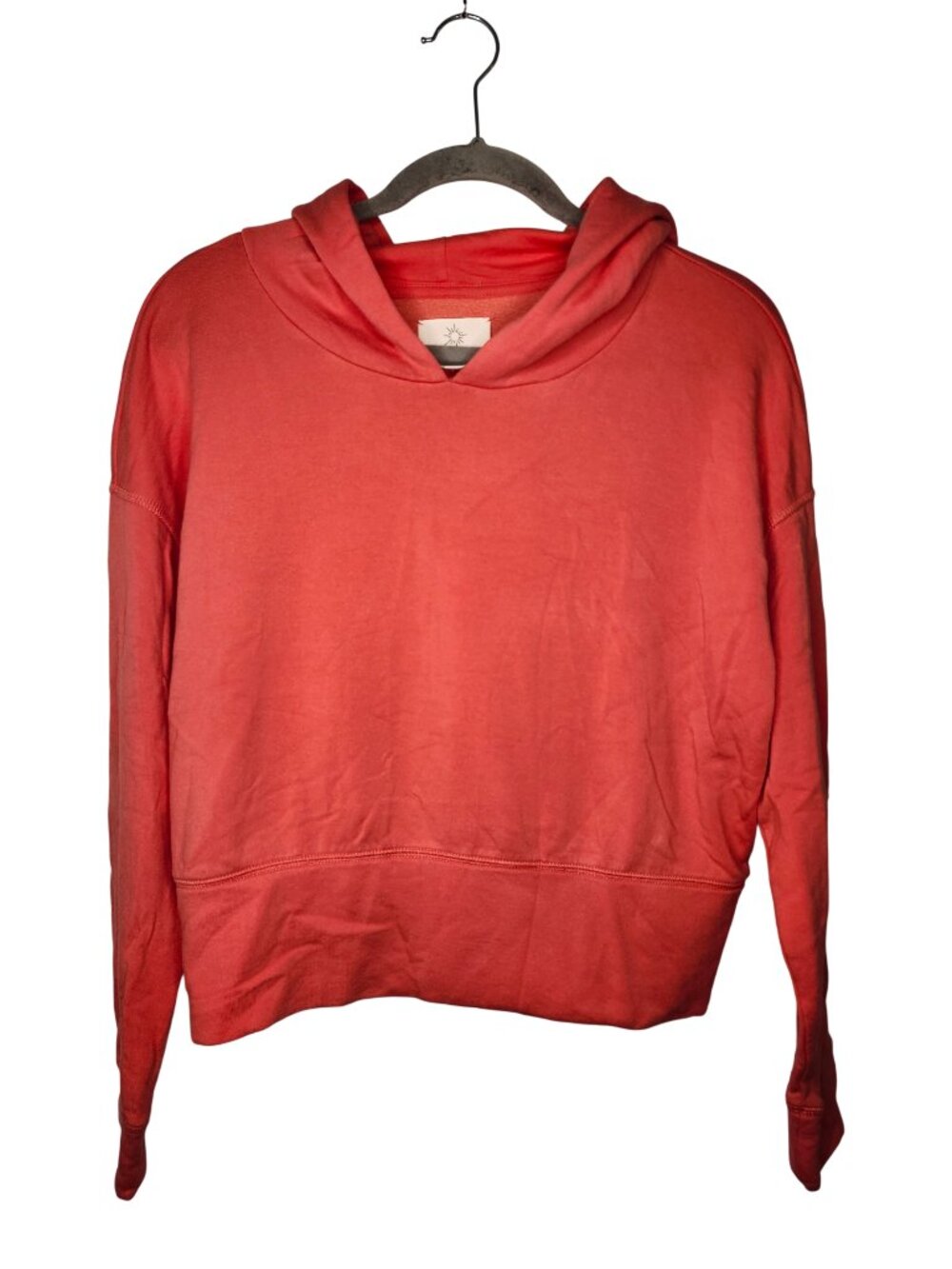 Aerie Offline Red Hooded Pullover Sweatshirt Size Small